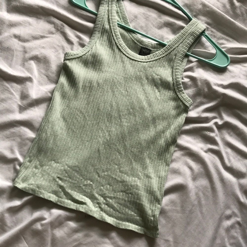mint green tank